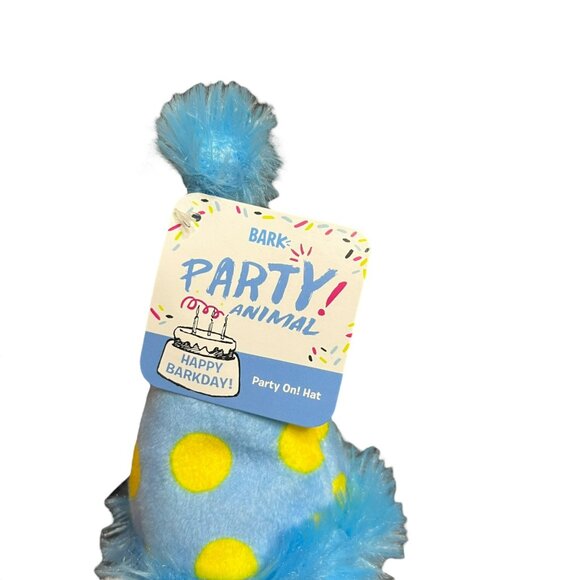 Bark Box Life Of‎ The Party Party Animal Hat Dog Toy BarkBox Birthday Small - Picture 2 of 5